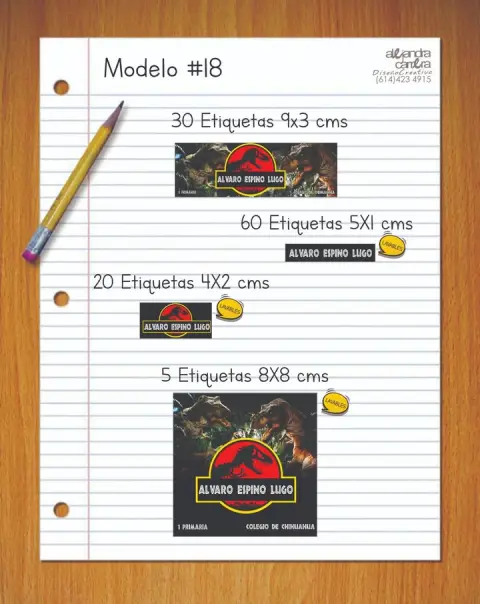 Papelería personalizada Alejandra Carrera - diseño 18