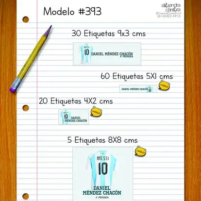 Papelería personalizada Alejandra Carrera - diseño 393
