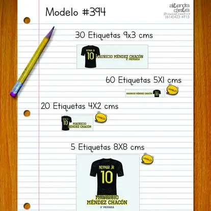 Papelería personalizada Alejandra Carrera - diseño 394