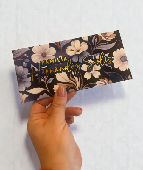 Moneyholder personalizado Alejandra Carrera - diseño 3