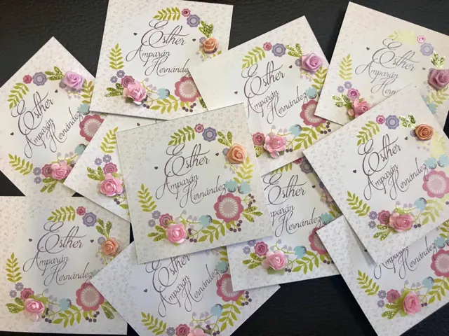 Tarjetería personalizada Alejandra Carrera - diseño 13
