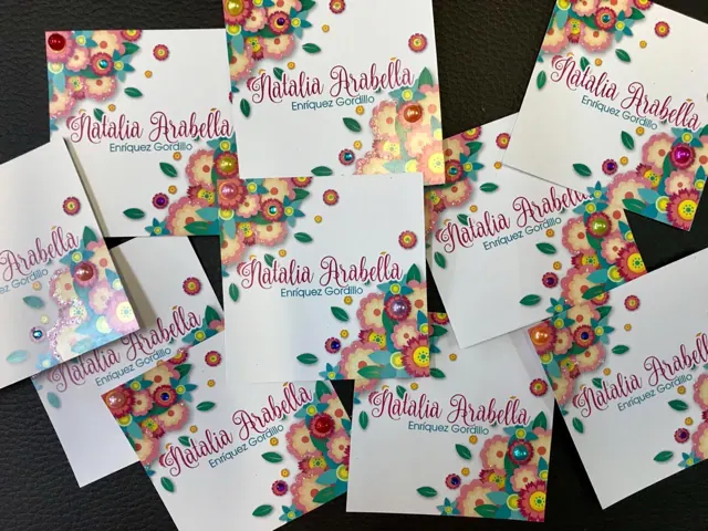 Tarjetería personalizada Alejandra Carrera - diseño 21