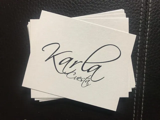 Tarjetería personalizada Alejandra Carrera - diseño 50