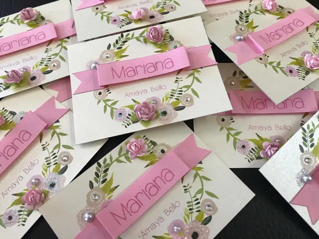 Tarjetería personalizada Alejandra Carrera - diseño 93
