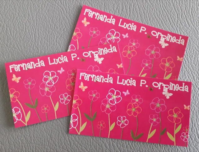 Tarjetería personalizada Alejandra Carrera - diseño 205
