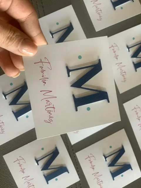 Tarjetería personalizada Alejandra Carrera - diseño 228