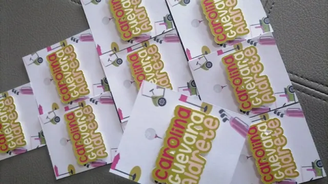 Tarjetería personalizada Alejandra Carrera - diseño 242