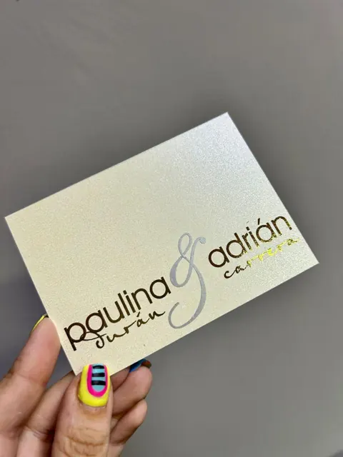 Tarjetería personalizada Alejandra Carrera - diseño 292
