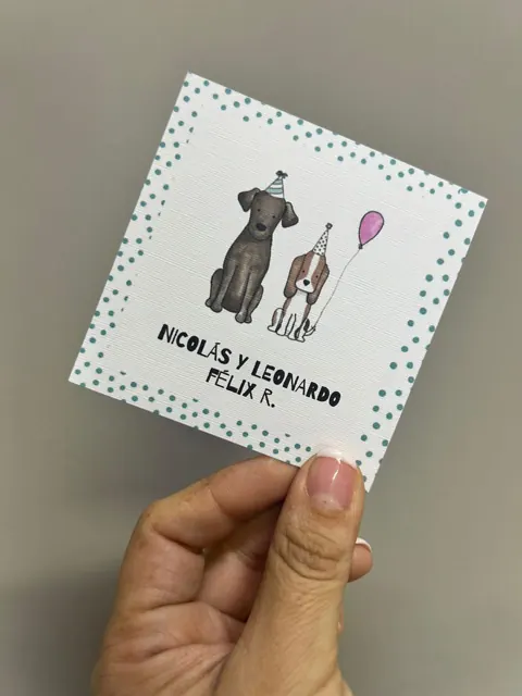 Tarjetería personalizada Alejandra Carrera - diseño 301