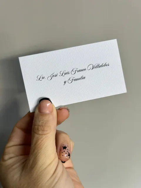 Tarjetería personalizada Alejandra Carrera - diseño 307