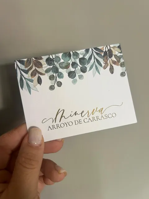 Tarjetería personalizada Alejandra Carrera - diseño 325
