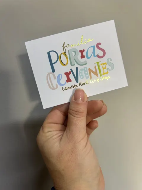 Tarjetería personalizada Alejandra Carrera - diseño 332
