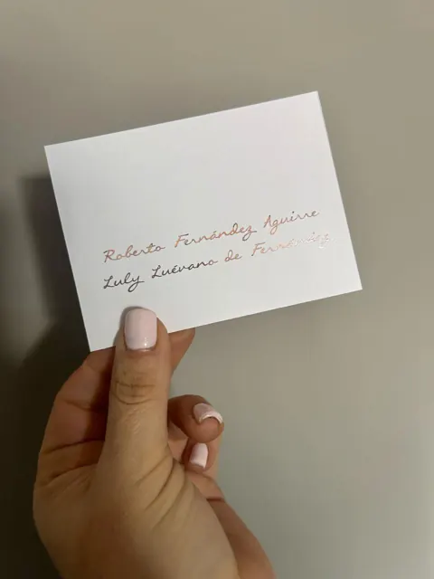 Tarjetería personalizada Alejandra Carrera - diseño 343