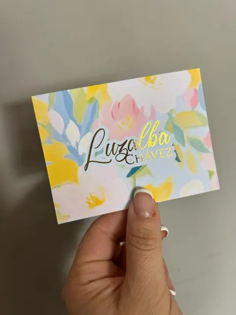 Tarjetería personalizada Alejandra Carrera - diseño 349