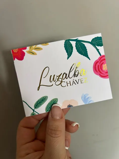 Tarjetería personalizada Alejandra Carrera - diseño 356