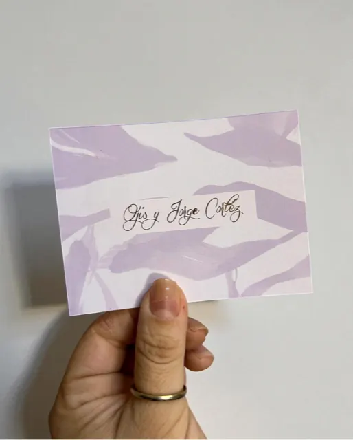 Tarjetería personalizada Alejandra Carrera - diseño 373