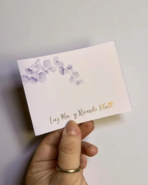 Tarjetería personalizada Alejandra Carrera - diseño 374