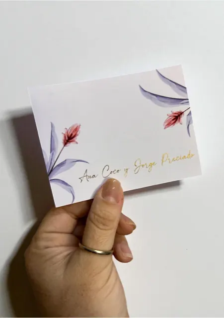Tarjetería personalizada Alejandra Carrera - diseño 375