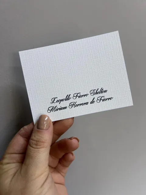 Tarjetería personalizada Alejandra Carrera - diseño 378