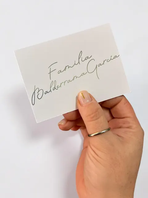 Tarjetería personalizada Alejandra Carrera - diseño 385