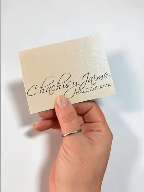 Tarjetería personalizada Alejandra Carrera - diseño 386
