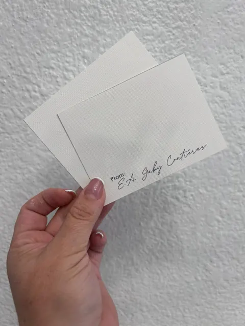 Tarjetería personalizada Alejandra Carrera - diseño 387