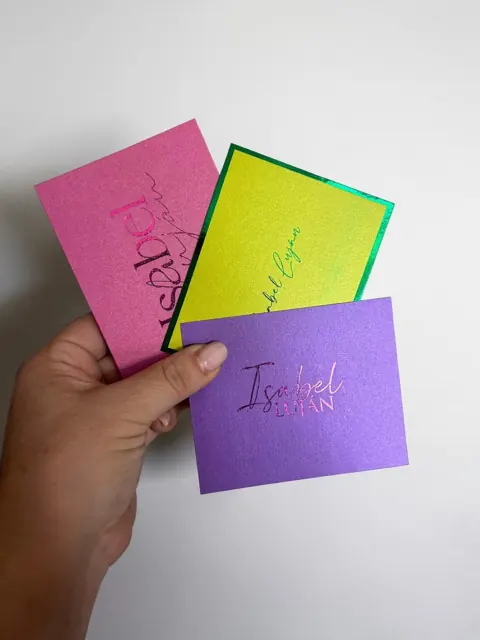 Tarjetería personalizada Alejandra Carrera - diseño 388