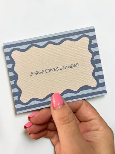 Tarjetería personalizada Alejandra Carrera - diseño 394