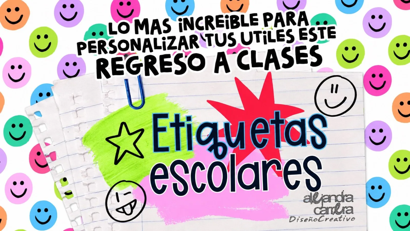 Etiquetas personalizadas para regreso a clases
